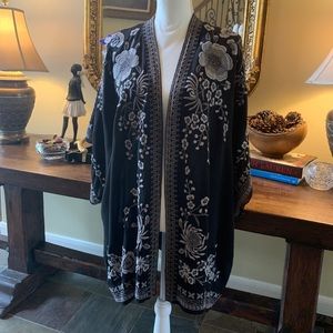 Johnny Was embroidered kimono